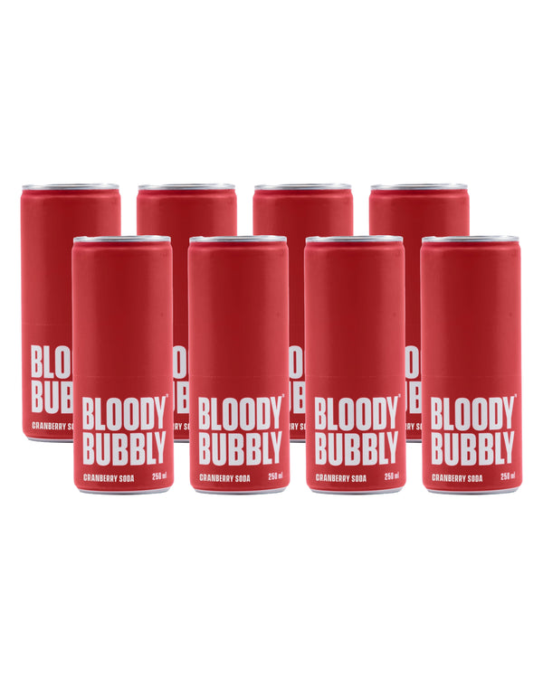 Cranberry Soda By Bloody Bubbly | Pack Of 8