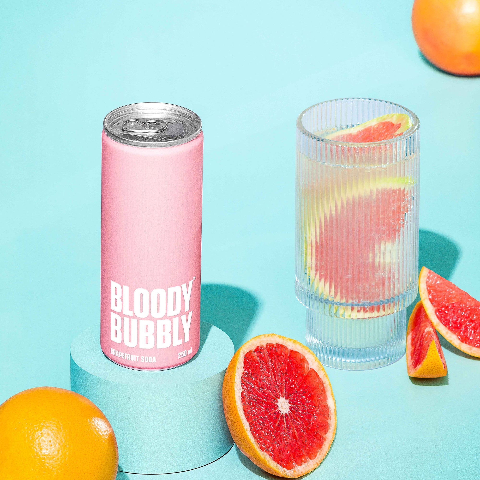 Grapefruit Soda By Bloody Bubbly | Pack Of 8