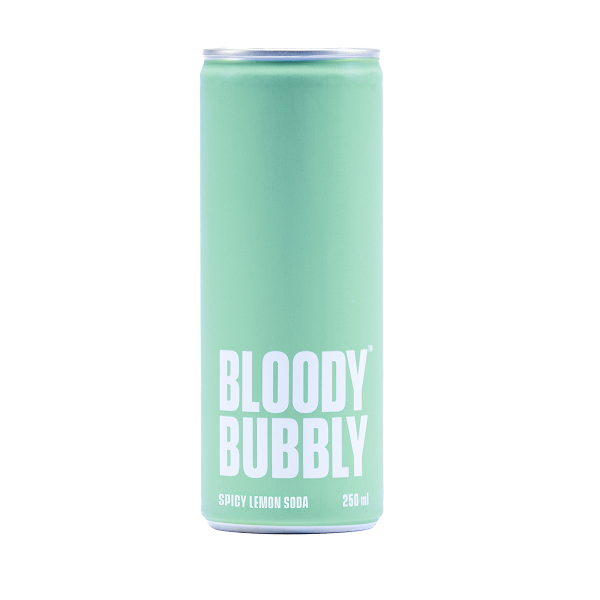 Spicy lemon Soda By Bloody Bubbly | Pack Of 8